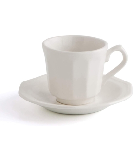 Churchill Arctic White Tea Cups with Saucers